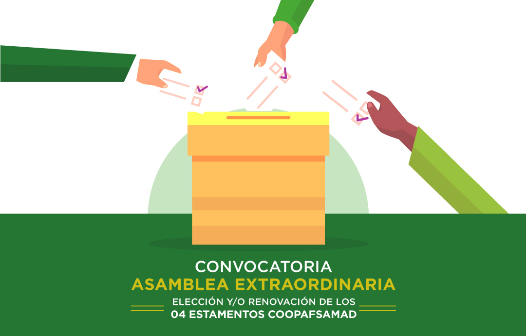 Este próximo 29 de setiembre serán las elecciones para renovar a los representantes de los órganos de gobierno de la COOPAFSAMAD