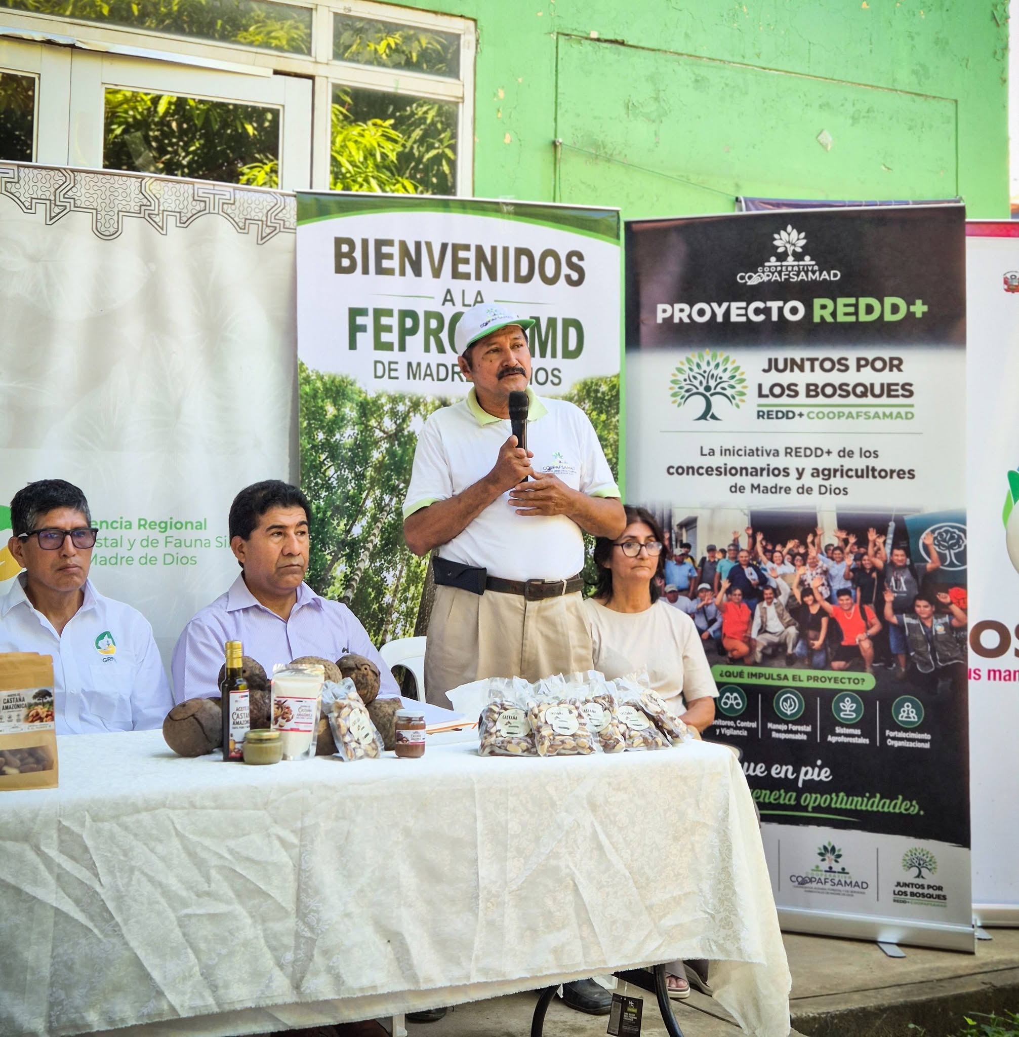 COOPAFSAMAD participa en la conferencia de prensa por el Día de la castaña Amazónica